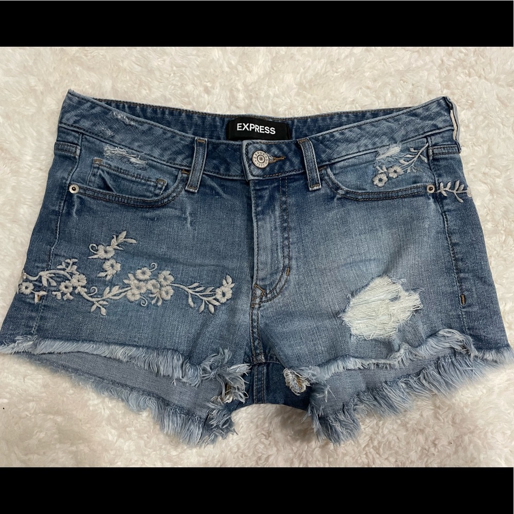 Express Embroidered Shorts
